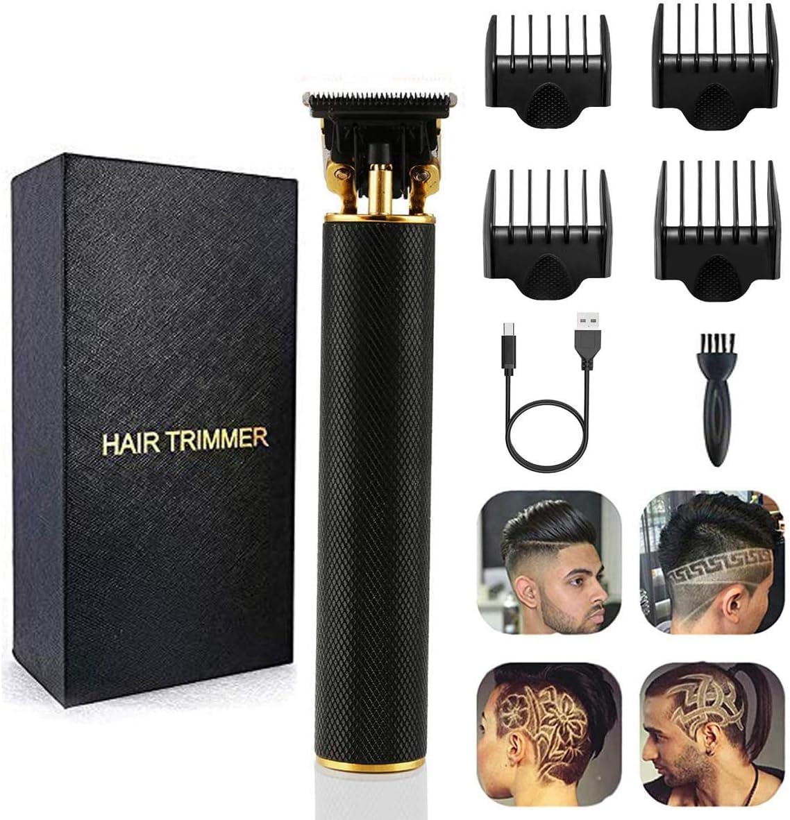 Professional Cordless & Rechargeable Beard Trimmer Black