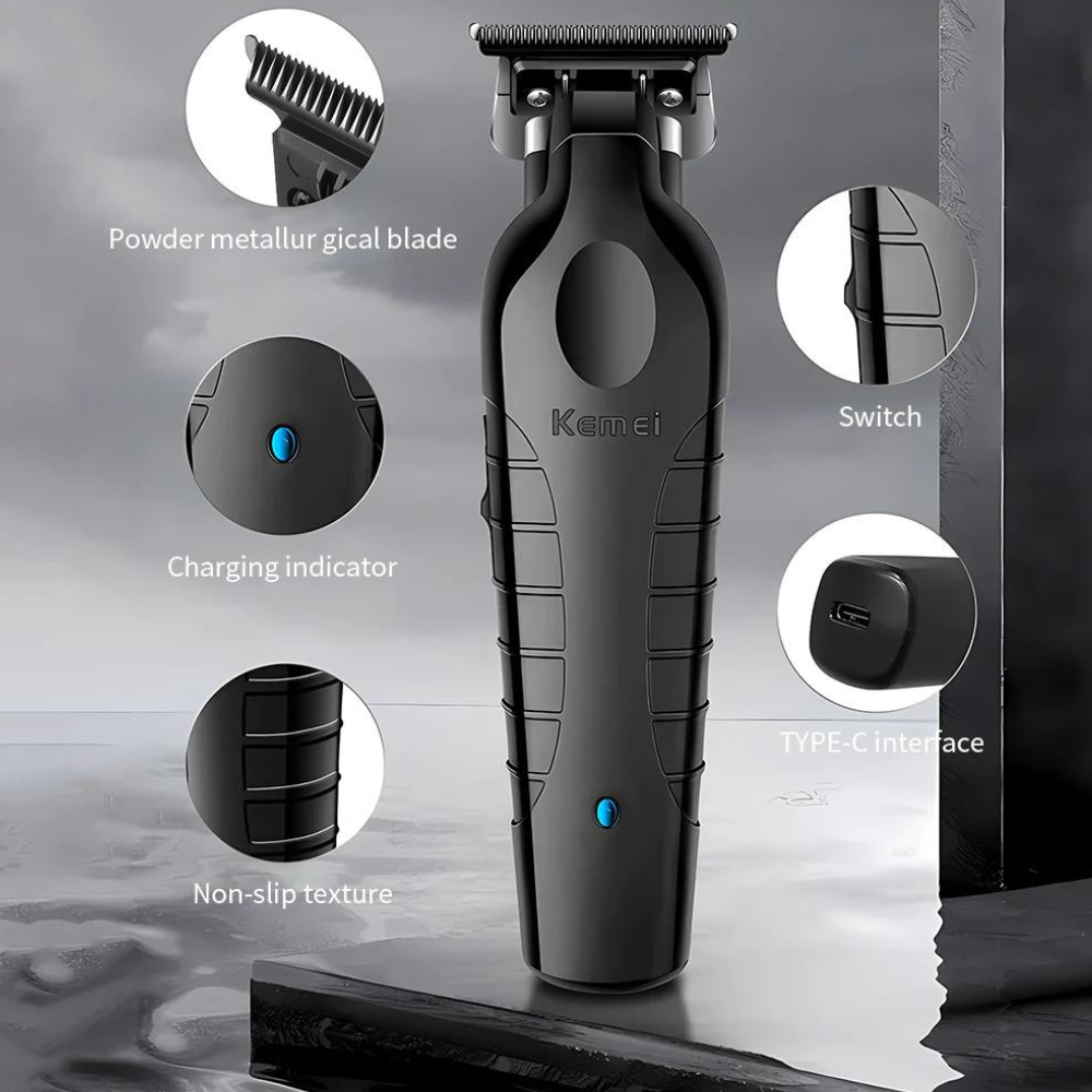 Kemei 2299 Professional Hair and Beard Trimmer - Cordless Rechargeable