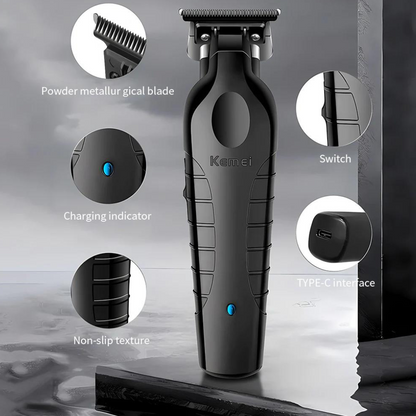 Kemei 2299 Professional Hair and Beard Trimmer - Cordless Rechargeable