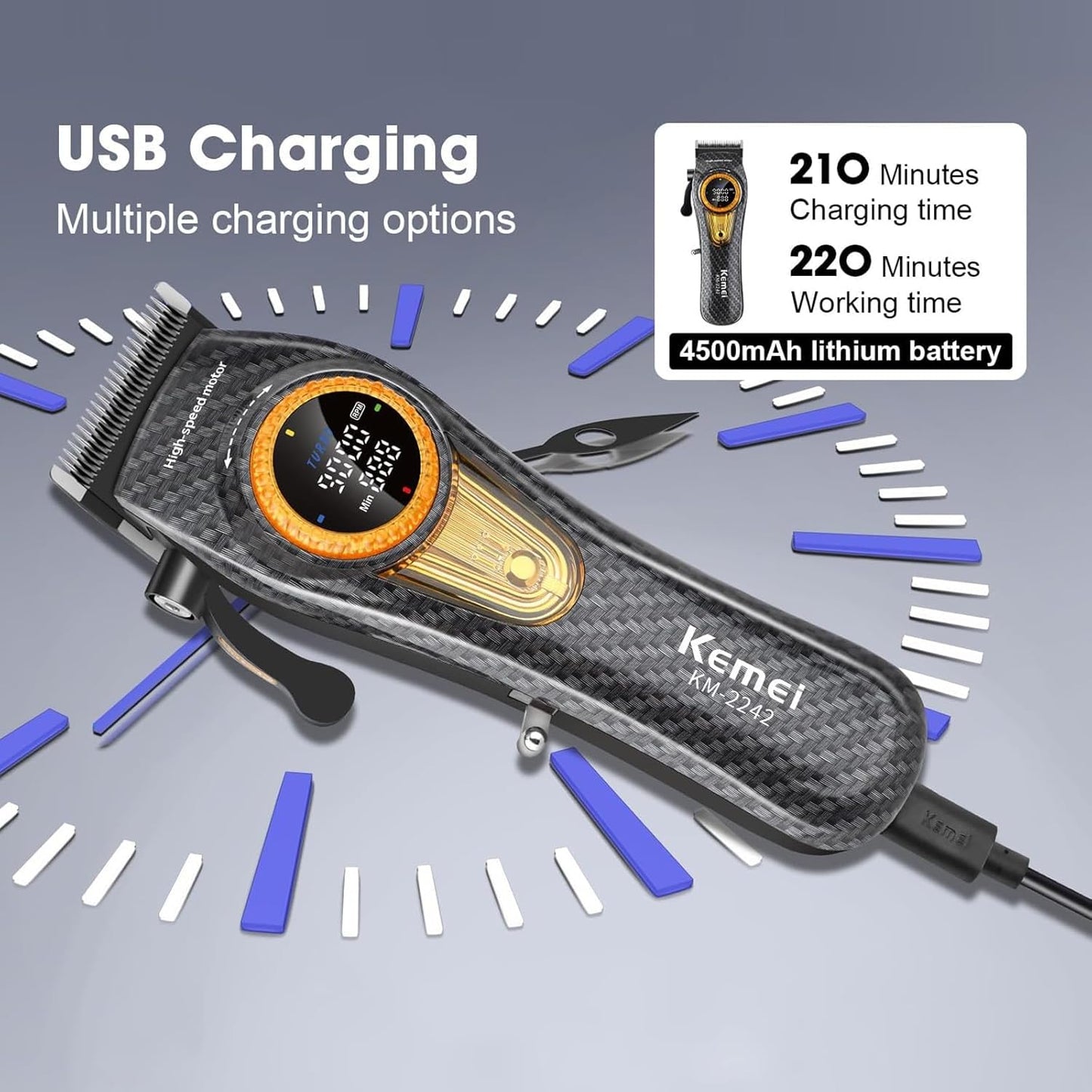 Kemei KM-2242 Professional Barber Hair Clipper